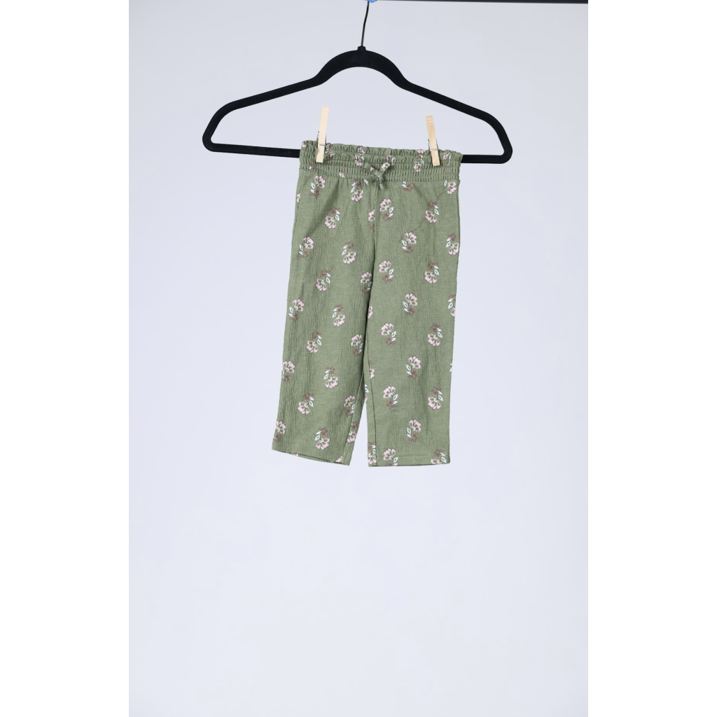 Carter’s Dark Green Kid’s Floral Pants